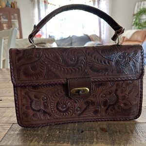 Vintage Gaitán Tooled Leather Bag